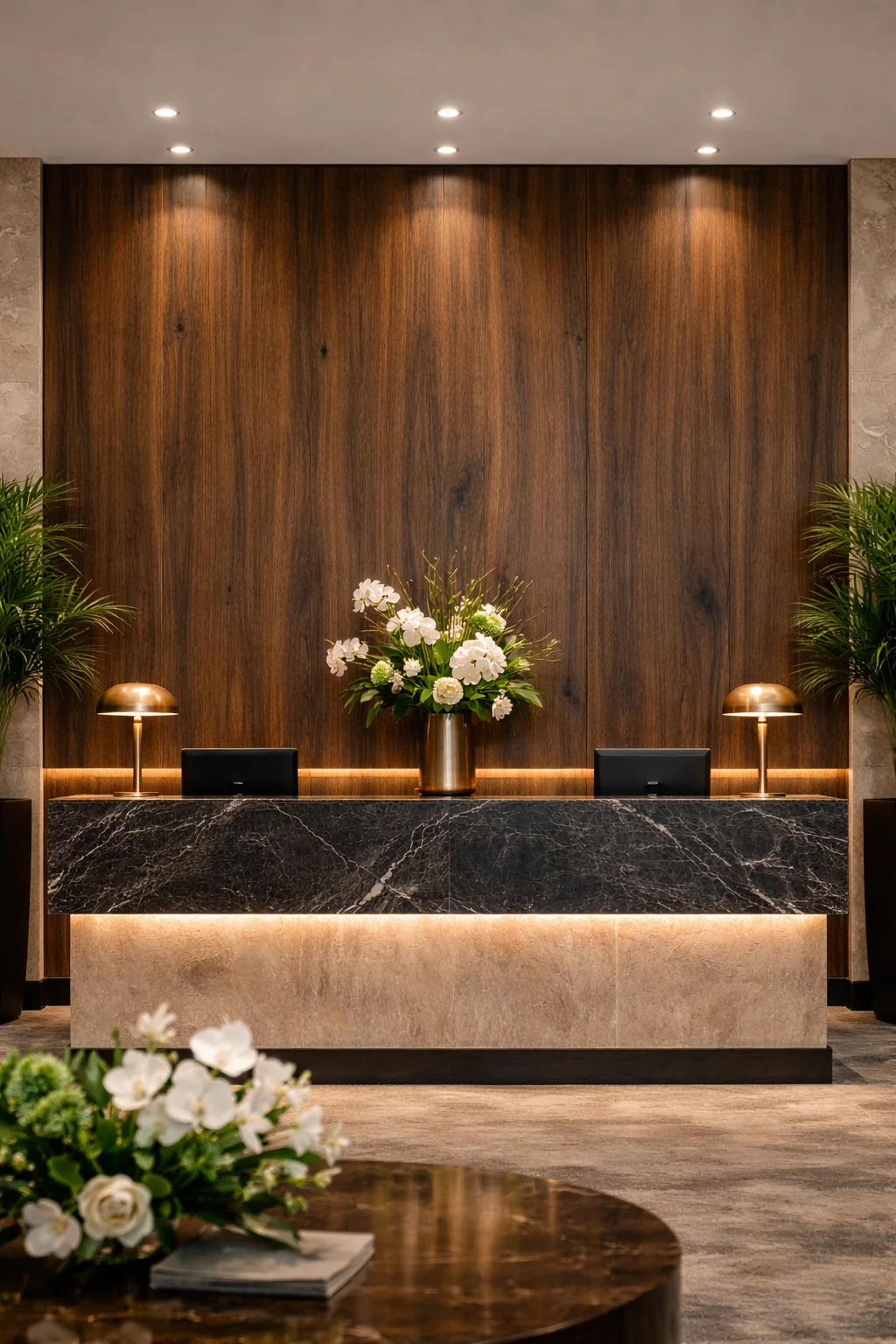 Decorative wood surface in a project